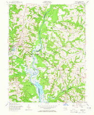 Bristol Maryland Historical topographic map, 1:24000 scale, 7.5 X 7.5 Minute, Year 1957