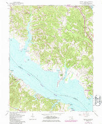Broomes Island Maryland Historical topographic map, 1:24000 scale, 7.5 X 7.5 Minute, Year 1963