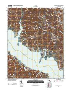 Broomes Island Maryland Historical topographic map, 1:24000 scale, 7.5 X 7.5 Minute, Year 2011