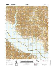 Broomes Island Maryland Historical topographic map, 1:24000 scale, 7.5 X 7.5 Minute, Year 2014