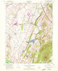 Buckeystown Maryland Historical topographic map, 1:24000 scale, 7.5 X 7.5 Minute, Year 1952