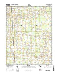 Burrsville Maryland Historical topographic map, 1:24000 scale, 7.5 X 7.5 Minute, Year 2014