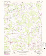 Burrsville Maryland Historical topographic map, 1:24000 scale, 7.5 X 7.5 Minute, Year 1955