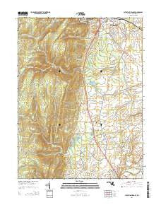 Catoctin Furnace Maryland Historical topographic map, 1:24000 scale, 7.5 X 7.5 Minute, Year 2014