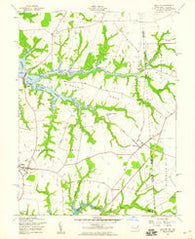 Cecilton Maryland Historical topographic map, 1:24000 scale, 7.5 X 7.5 Minute, Year 1958