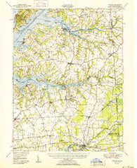 Cecilton Maryland Historical topographic map, 1:62500 scale, 15 X 15 Minute, Year 1951