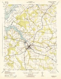 Centerville Maryland Historical topographic map, 1:31680 scale, 7.5 X 7.5 Minute, Year 1943