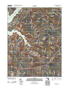 Centreville Maryland Historical topographic map, 1:24000 scale, 7.5 X 7.5 Minute, Year 2011