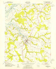 Centreville Maryland Historical topographic map, 1:24000 scale, 7.5 X 7.5 Minute, Year 1954