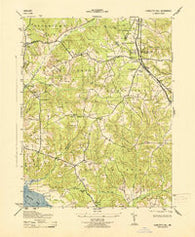 Charlotte Hall Maryland Historical topographic map, 1:31680 scale, 7.5 X 7.5 Minute, Year 1943