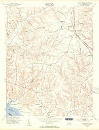 Charlotte Hall Maryland Historical topographic map, 1:24000 scale, 7.5 X 7.5 Minute, Year 1953