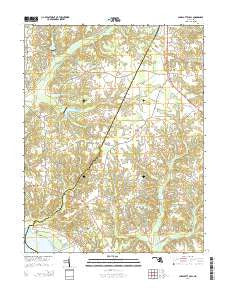 Charlotte Hall Maryland Historical topographic map, 1:24000 scale, 7.5 X 7.5 Minute, Year 2014