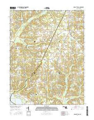 Charlotte Hall Maryland Current topographic map, 1:24000 scale, 7.5 X 7.5 Minute, Year 2016