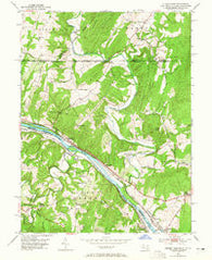 Cherry Run West Virginia Historical topographic map, 1:24000 scale, 7.5 X 7.5 Minute, Year 1951