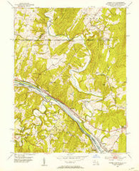 Cherry Run West Virginia Historical topographic map, 1:24000 scale, 7.5 X 7.5 Minute, Year 1951