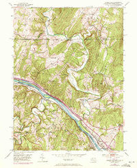 Cherry Run West Virginia Historical topographic map, 1:24000 scale, 7.5 X 7.5 Minute, Year 1951