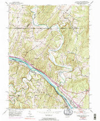 Cherry Run West Virginia Historical topographic map, 1:24000 scale, 7.5 X 7.5 Minute, Year 1951