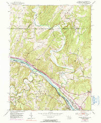 Cherry Run West Virginia Historical topographic map, 1:24000 scale, 7.5 X 7.5 Minute, Year 1951
