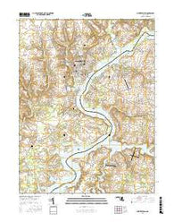 Chestertown Maryland Current topographic map, 1:24000 scale, 7.5 X 7.5 Minute, Year 2017