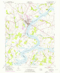 Chestertown Maryland Historical topographic map, 1:24000 scale, 7.5 X 7.5 Minute, Year 1953