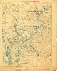 Chestertown Maryland Historical topographic map, 1:62500 scale, 15 X 15 Minute, Year 1901