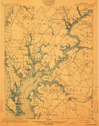 Chestertown Maryland Historical topographic map, 1:62500 scale, 15 X 15 Minute, Year 1901