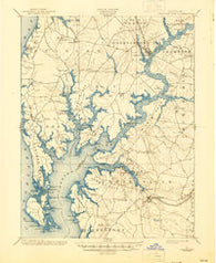 Chestertown Maryland Historical topographic map, 1:62500 scale, 15 X 15 Minute, Year 1901