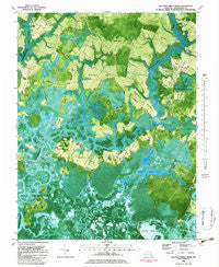 Chicamacomico River Maryland Historical topographic map, 1:24000 scale, 7.5 X 7.5 Minute, Year 1982