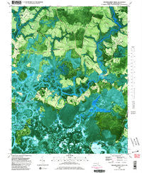 Chicamacomico River Maryland Historical topographic map, 1:24000 scale, 7.5 X 7.5 Minute, Year 1982