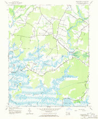 Chicamacomico Maryland Historical topographic map, 1:24000 scale, 7.5 X 7.5 Minute, Year 1942