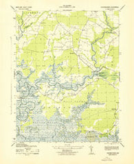 Chicamacomico Maryland Historical topographic map, 1:31680 scale, 7.5 X 7.5 Minute, Year 1943