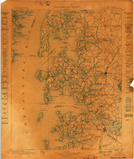 Choptank Maryland Historical topographic map, 1:125000 scale, 30 X 30 Minute, Year 1898