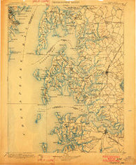 Choptank Maryland Historical topographic map, 1:125000 scale, 30 X 30 Minute, Year 1898