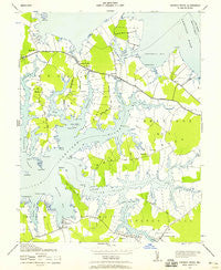Church Creek Maryland Historical topographic map, 1:24000 scale, 7.5 X 7.5 Minute, Year 1942