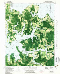 Church Creek Maryland Historical topographic map, 1:24000 scale, 7.5 X 7.5 Minute, Year 1982