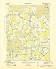 Church Creek Maryland Historical topographic map, 1:31680 scale, 7.5 X 7.5 Minute, Year 1943