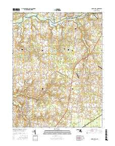 Church Hill Maryland Current topographic map, 1:24000 scale, 7.5 X 7.5 Minute, Year 2017