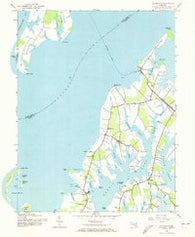 Claiborne Maryland Historical topographic map, 1:24000 scale, 7.5 X 7.5 Minute, Year 1942