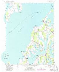 Claiborne Maryland Historical topographic map, 1:24000 scale, 7.5 X 7.5 Minute, Year 1942