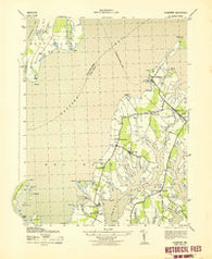Claiborne Maryland Historical topographic map, 1:31680 scale, 7.5 X 7.5 Minute, Year 1943