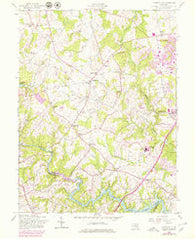 Clarksville Maryland Historical topographic map, 1:24000 scale, 7.5 X 7.5 Minute, Year 1957