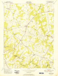 Clarksville Maryland Historical topographic map, 1:24000 scale, 7.5 X 7.5 Minute, Year 1951
