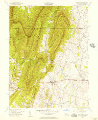 Clear Spring Maryland Historical topographic map, 1:24000 scale, 7.5 X 7.5 Minute, Year 1955
