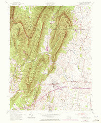 Clear Spring Maryland Historical topographic map, 1:24000 scale, 7.5 X 7.5 Minute, Year 1955