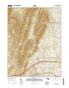 Clear Spring Maryland Historical topographic map, 1:24000 scale, 7.5 X 7.5 Minute, Year 2014