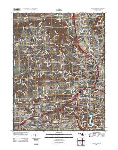 Cockeysville Maryland Historical topographic map, 1:24000 scale, 7.5 X 7.5 Minute, Year 2011