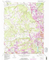 Cockeysville Maryland Historical topographic map, 1:24000 scale, 7.5 X 7.5 Minute, Year 1957