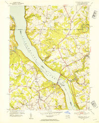 Conowingo Dam Maryland Historical topographic map, 1:24000 scale, 7.5 X 7.5 Minute, Year 1953