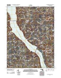 Conowingo Dam Maryland Historical topographic map, 1:24000 scale, 7.5 X 7.5 Minute, Year 2011