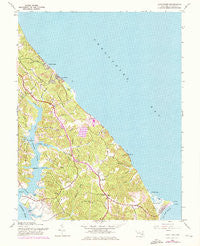 Cove Point Maryland Historical topographic map, 1:24000 scale, 7.5 X 7.5 Minute, Year 1943